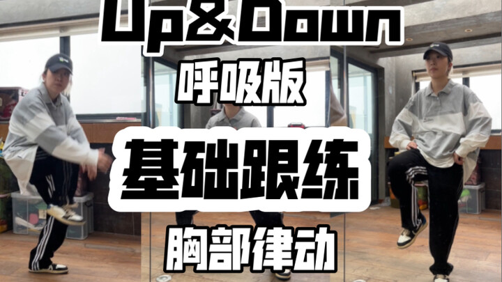 【罗麻麻跟练】每天一首歌 男团hiphop基础跟练 呼吸版Up&Down胸部律动练习(一) 新手零基础必练