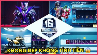 HÌNH ẢNH CHÍNH THỨC PHẦN THƯỞNG ROYALE PASS SEASON 16 TỪ LV 1 - 100 | ĐẸP VÃI CHƯỞNG || PUBG MOBILE