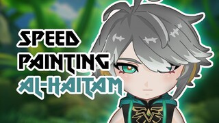 Speed Paint Genshin Al-Haitam Vtuber ★Using Mouse ★ Firealpaca