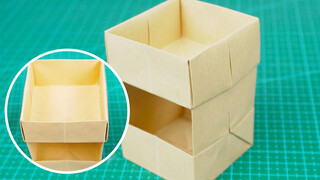 How To Make A 2 Layer Storage Box From Paper