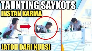 INSTAN KARMA SAYKOTS, HABIS TAUNTING LANGSUNG JATOH DARI KURSI!