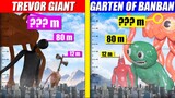 Trevor Giants and Garten of Banban Size Comparison | SPORE