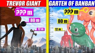 Trevor Giants and Garten of Banban Size Comparison | SPORE