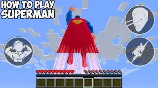HOW TO PLAY SUPERMAN in MINECRAFT! SUPERHERO Minecraft GAMEPLAY REALISTIC Movie traps