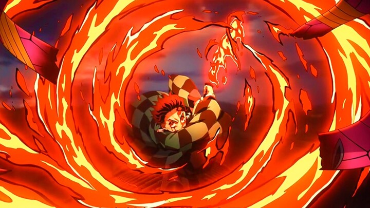Tanjiro is possessed by Enichi and unlocks the breath of the sun, the bone-burning sun!