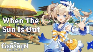 Genshin Impact Characters Reaction | When The Sun Is Out