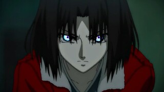 The husband was kidnapped by a bad woman. Ryougi Shiki had a deadly demon eye throughout the whole p