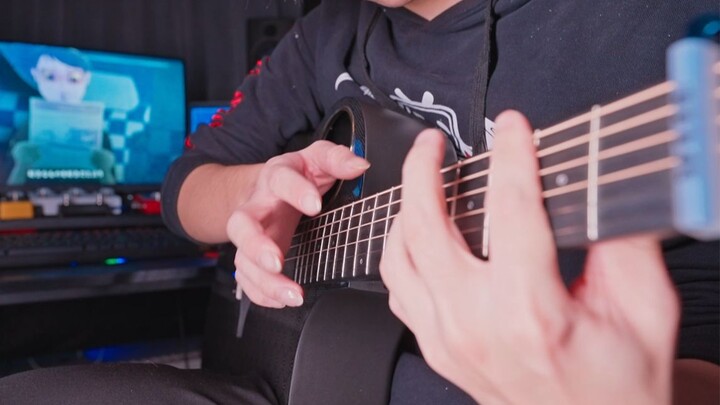 This guitar version of "Ultramarine" is a bit hanging