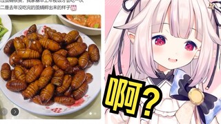 日本萝莉看中国粉丝的年夜饭 被虫子当场吓傻