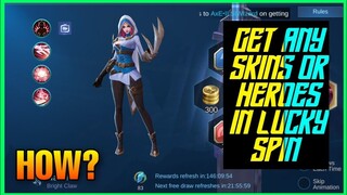 How to get any Hero and Skin in Lucky Spin Mobile Legends | Lucky Spin Tips And Tricks |   MLBB