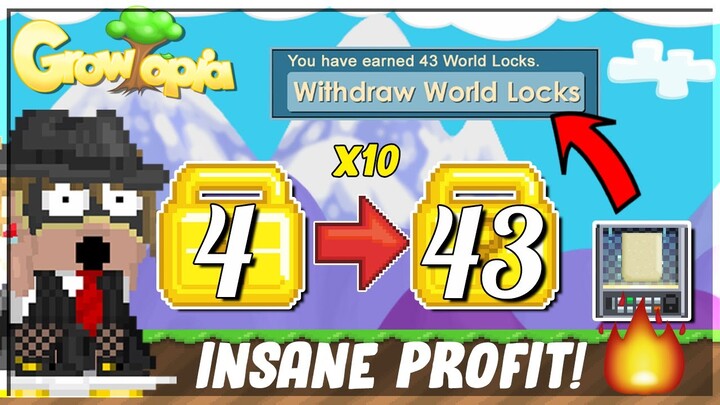 INSANE PROFIT WITH ANCIENT STONE GATE🤑! 4 TO 43 WLS 🔥[NO CLICKBAIT] | Growtopia How to get rich 2020