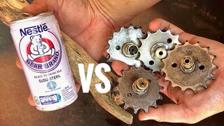 HOMEMADE BEYBLADE VS BEARBRAND