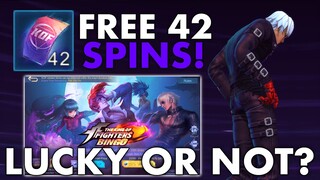 42x KOF FREE SPIN (ANONG NAKUHA KO?) ~ SWERTE BA? | Mobile Legends