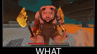 Minecraft รออะไร meme ตอนที่ 34 สมจริง minecraft piglin