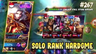 SOLO RANK HARDGAME LANCELOT VS FULL STUN | LANCELOT GAMEPLAY #267 | MOBILE LEGENDS BANG BANG