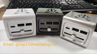 Wonplug all in one travel adapter,A001-C