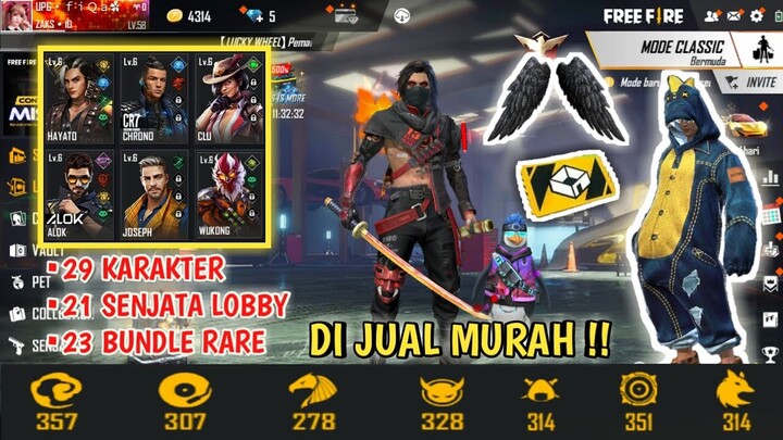 TOTAL 8 ELITE PASS ! ADA BUNDLE DINO, KARAKTER LENGKAP - JUAL AKUN FF