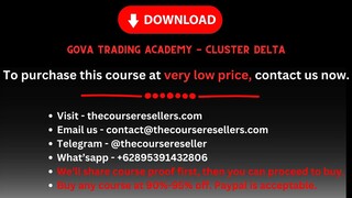 Gova Trading Academy - Cluster Delta