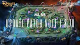 PATCH NOTE 1.8.70 MLBB UPDATE