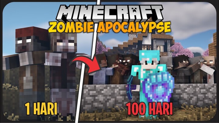 100 Hari di Minecraft Tapi Zombie Apocalypse ! - Tsunami Zombie Part 1