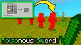 How to Craft a Poisonous Sword in Minecraft Bedrock Elemental Sword