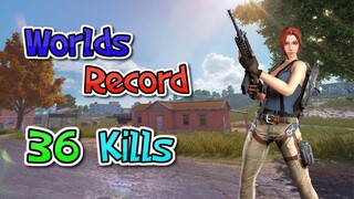 Worlds Record 36 Kills - Rules of Survival (Battle Royale)