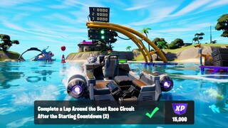 Complete a Lap Around the Boat Race Circuit After the Starting Countdown - Fortnite No Sweat Summer