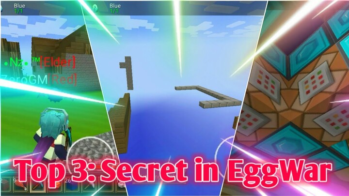 Top 3 Secret Places in Egg War 😲😱 - [ Blockman Go:Blocky Mods ]