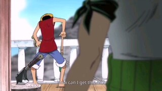 Zoro helping Luffy:)