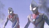 Dyna Ultraman died, people turned into light and summoned Tiga Ultraman to rescue Dyna