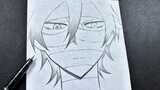 Anime sketch | how to draw a boy masked