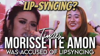 LIP-SYNCING? | TIMES MORISSETTE AMON WAS ACCUSED OF LIP-SYNCING