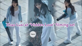 [Vid] Zhao Lusi at the last day of filming #hiddenlove