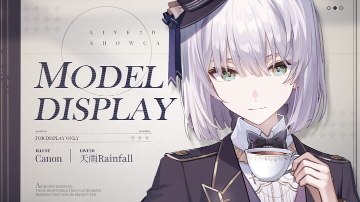 Is this the androgynous British beauty you want? 【Live2D model display】