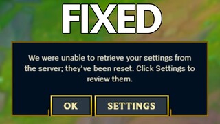 How to stop League resetting your settings!