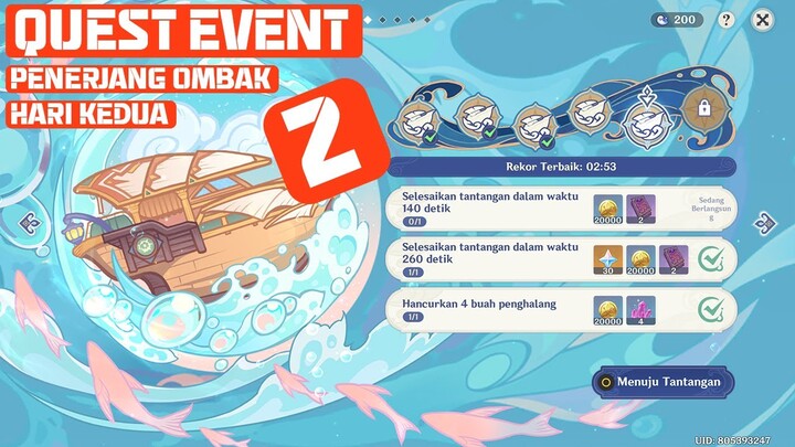 [Quest Event Hari Kedua] Perjalanan Laut dimusim Panas: Penerjang Ombak | Genshin Impact