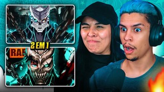 2 EM 1 Kafka (Kaiju No. 8): TK RAPS + GABRIZA | [Casal Jounin React] 🔥