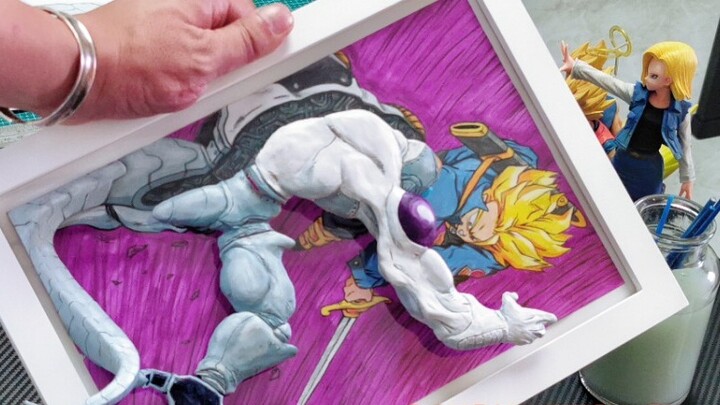 Khoảnh khắc tuyệt vời nhất của Trunks! Một nửa cơ thể của Frieza đã lọt ra khỏi khung hình! Khoảnh k