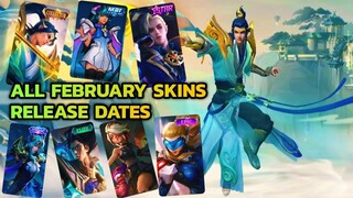 Upcoming February Skins Release Dates || Zilong Collector, Cecilion Starlight And Others MLBB