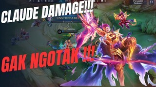 Claude attack speed damage nya gak ngotak, main mobile legends with @Rthless