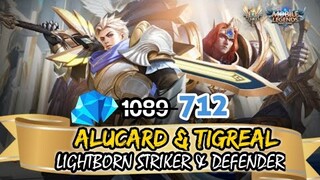 ALUCARD LIGHTBORN STRIKER AND TIGREAL LIGHTBORN DEFENDER | DISCOUNTED SKINS | MOBILE LEGENDS