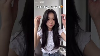 How to Get a Perfect Side Bangs✨ 💁🏻‍♀️ #hairstyle #shorts