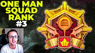 AS OLDUM ! ONE MAN SQUAD RANK 3. BÖLÜM - PUBG MOBILE