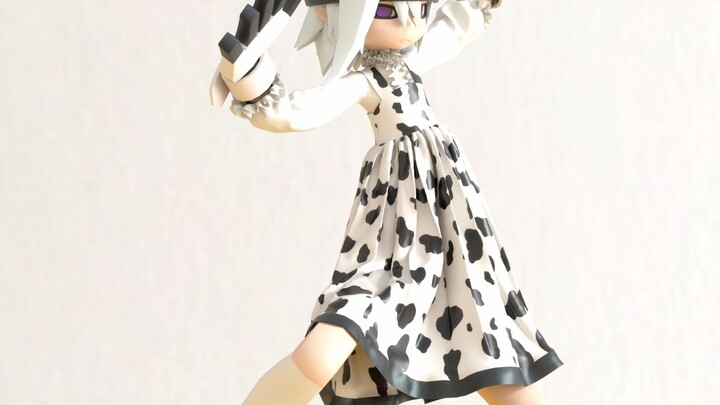 [Bump World 3D/Fabric Solution] Don't ask, asking is voluntary!ヽ(•ω•ゞ) Grey Cow Dress 2 - Señorita