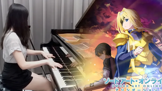 SAO Alicization War of Underworld ED「ไม่ยั่งยืน / LiSA」Rus Piano Cover