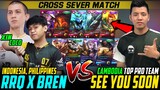 CAMBODIA TOP PRO TEAM Totally Outplayed BREN ESPORTS and RRQ INDONESIA PLAYER IN RANK ~ MLBB WORLD