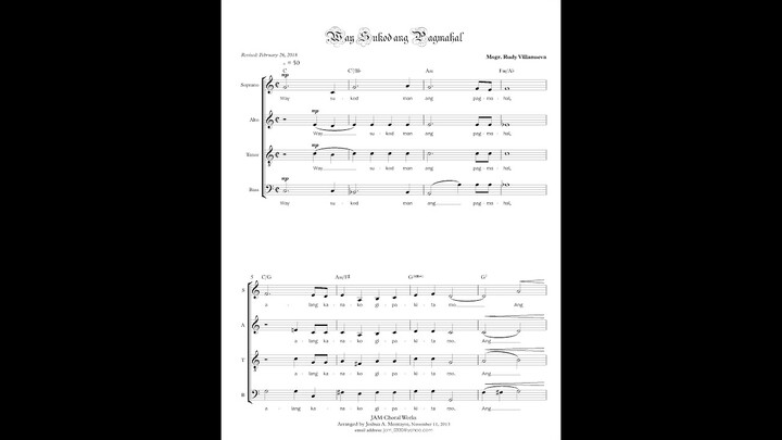 Way Sukod ang Pagmahal [SATB]