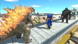 Godzilla Death Run Attack - Animal Revolt Battle Simulator