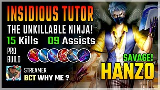 New Skin Insidious Tutor! Hanzo Best Build 2020 Gameplay | Diamond Giveaway Mobile Legends