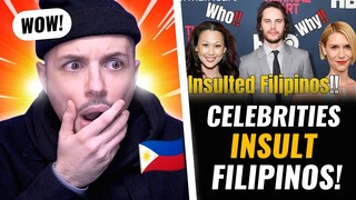 Top 10 foreign celebrities who INSULTED Filipinos! HONEST REACTION